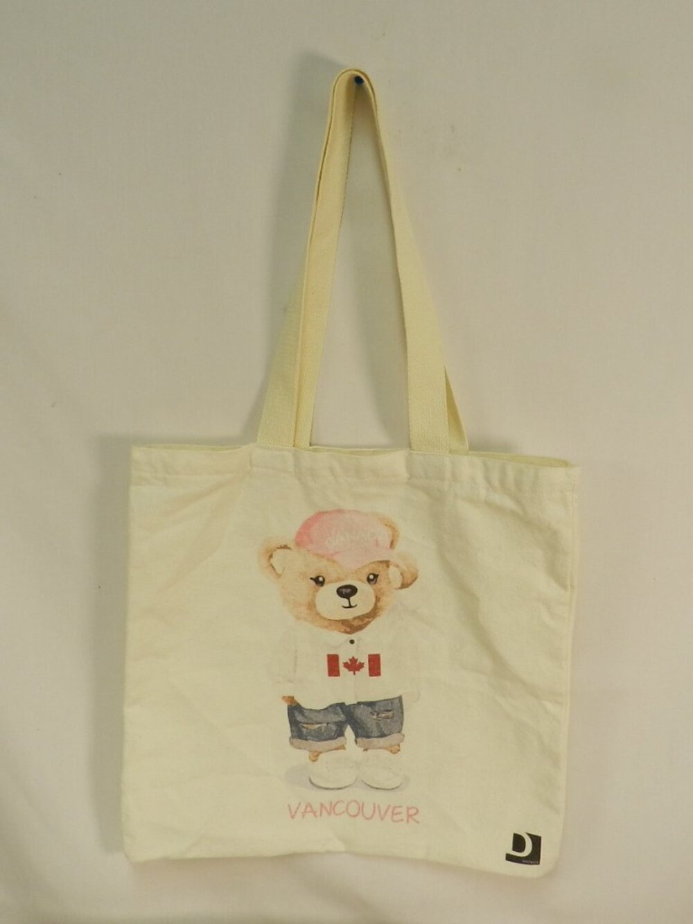 Vancouver Canada Teddy Bear canvas fabric tote bag purse baseball cap carryall